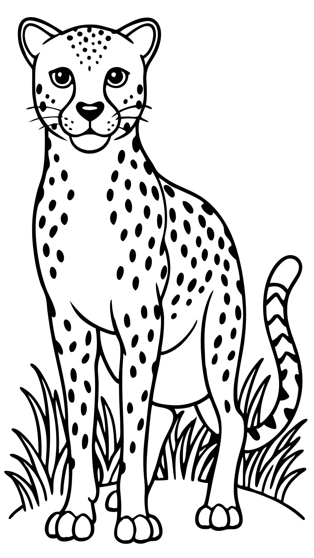 coloring pages cheetah